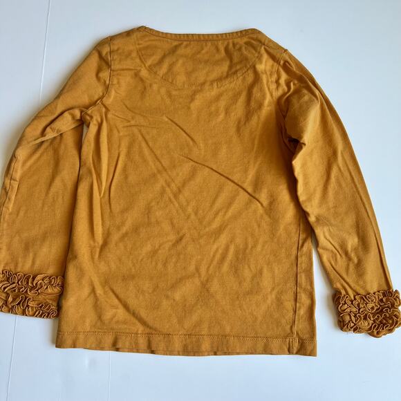 Ruffle Butts Butterscotch Long Sleeve Ruffle Top 6 - Picture 8 of 8